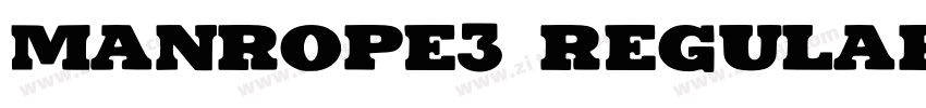 Manrope3 Regular字体转换